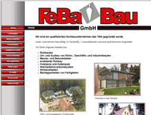 Tablet Screenshot of feba-bau.de
